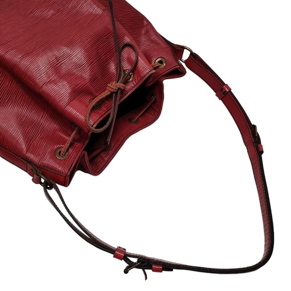 ReD 532241B V Louis Vuitton Shoulder Bag Petit Noe Red Epi - Picture 5 of 11